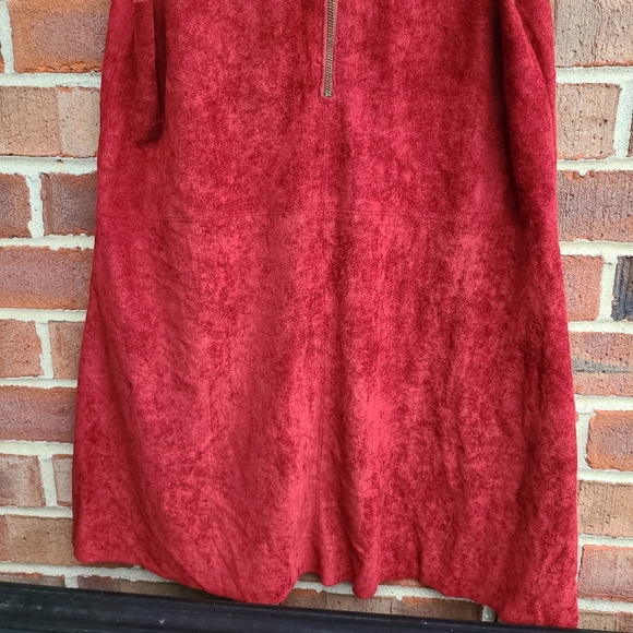 Altar'd State Red Faux Suede Dress - Picture 8 of 9